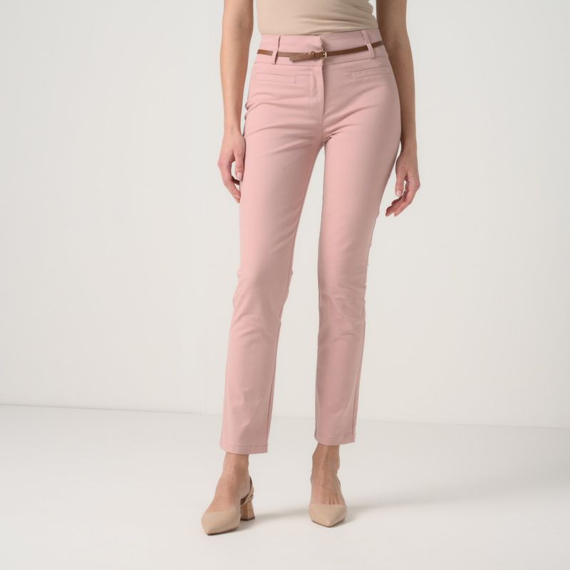 APOLOGY - Pantalón Slim Mujer Tiro medio Estampado Apology
