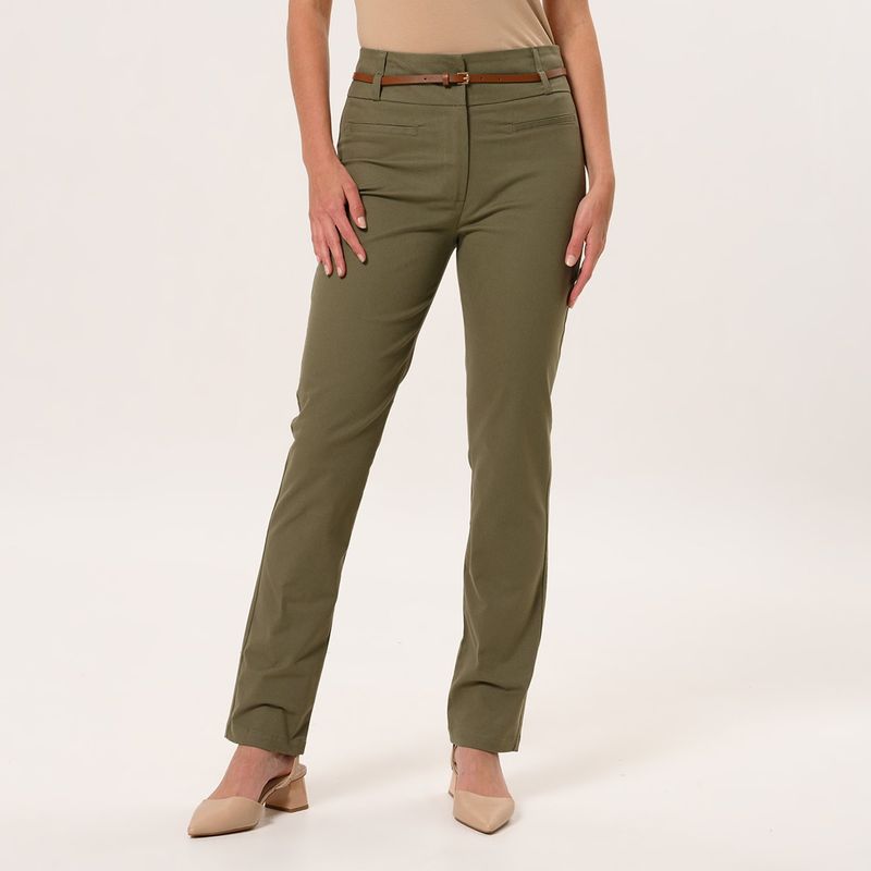 APOLOGY - Pantalón Slim Mujer Tiro medio Estampado Apology