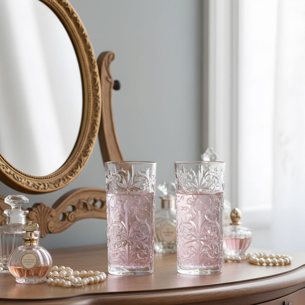 RCR - Vaso de cristal largo RCR: 370 ml 6 piezas