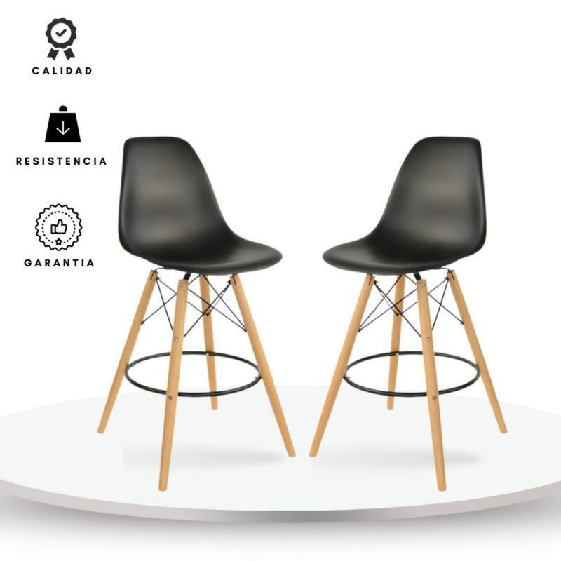 EKONOMODO - Silla de Bar con Patas de Madera 111 x 51 x 53 cm Ekonomodo 