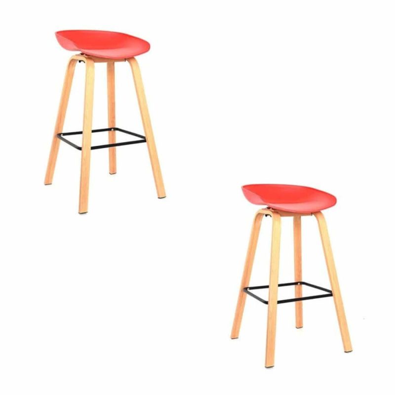 EKONOMODO - Silla de Bar con Patas de Madera 85 x 50 x 40 cm Ekonomodo 
