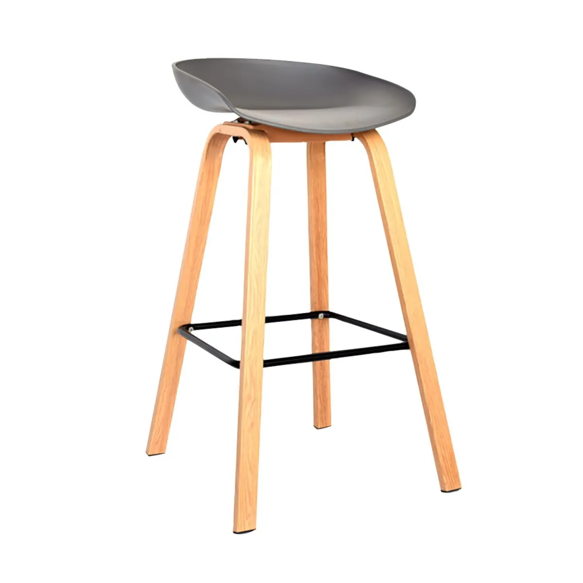 EKONOMODO - Silla de Bar con Patas de Madera 85 x 50 x 40 cm Ekonomodo 