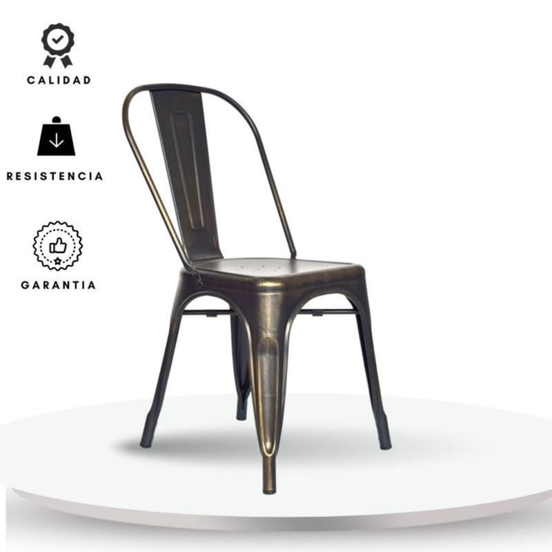EKONOMODO - Silla de Comedor Moderna  con Patas de Acero 85 x 43 x 45 cm  Ekonomodo 