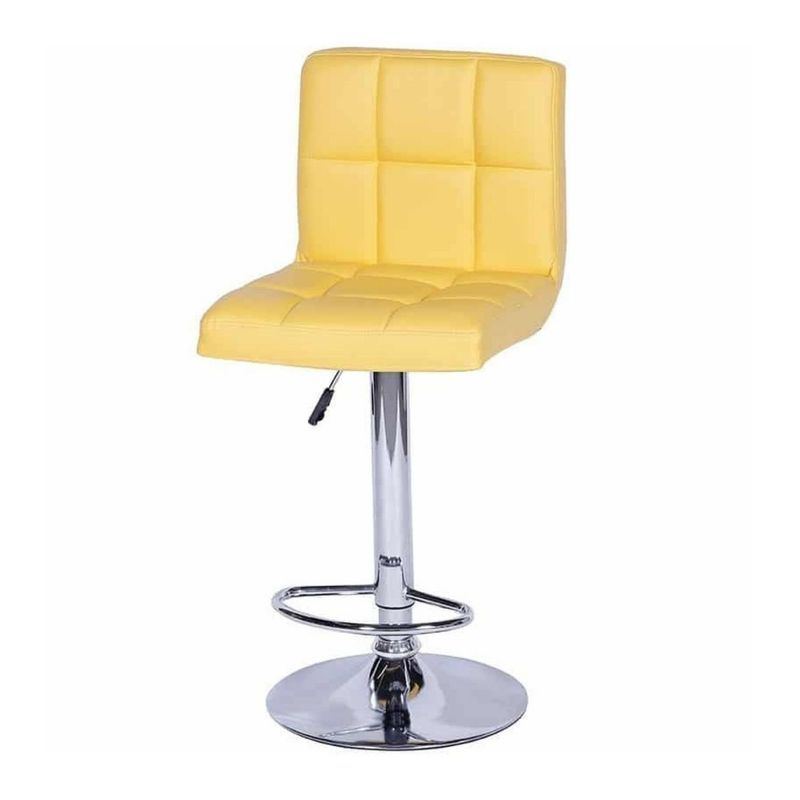 EKONOMODO - Silla de Bar en Cuerina con Patas de Acero 114 x 41 x 38 cm Ekonomodo 