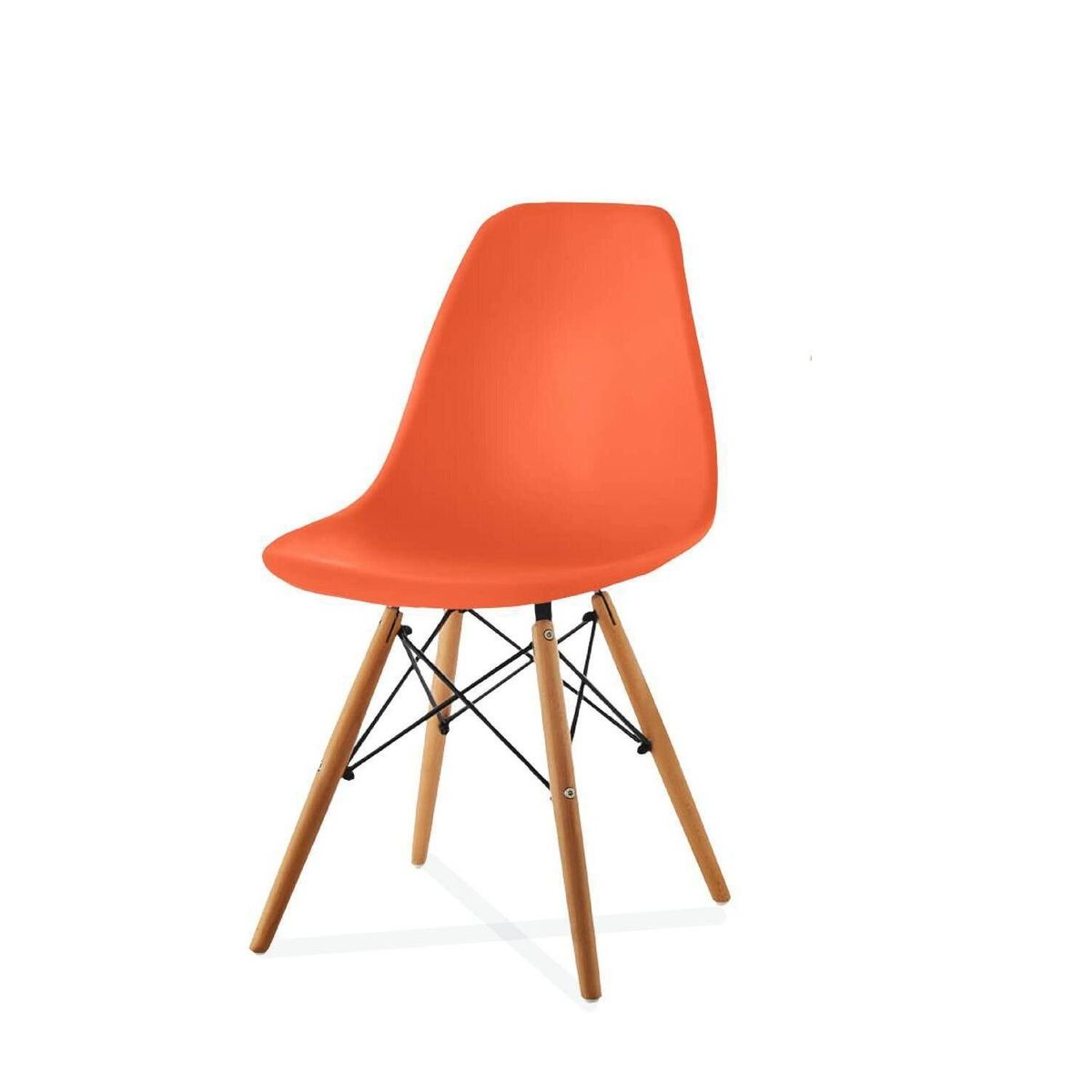 EKONOMODO - Silla de Comedor Moderna en Polipropileno con Patas de Madera 83 x 48 x 53 cm  Ekonomodo 