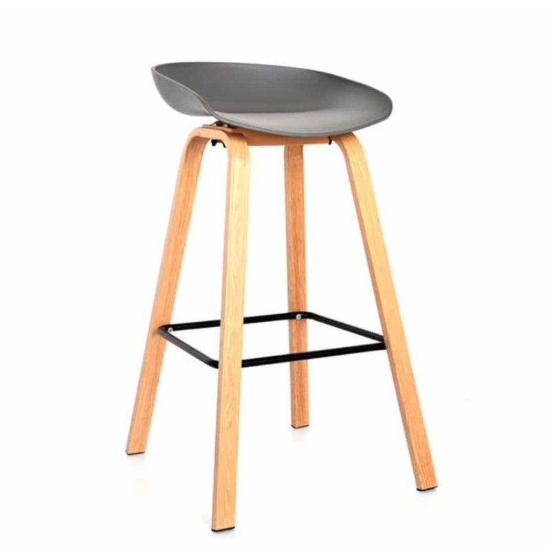 EKONOMODO - Silla de Bar con Patas de Madera 85 x 50 x 40 cm Ekonomodo 