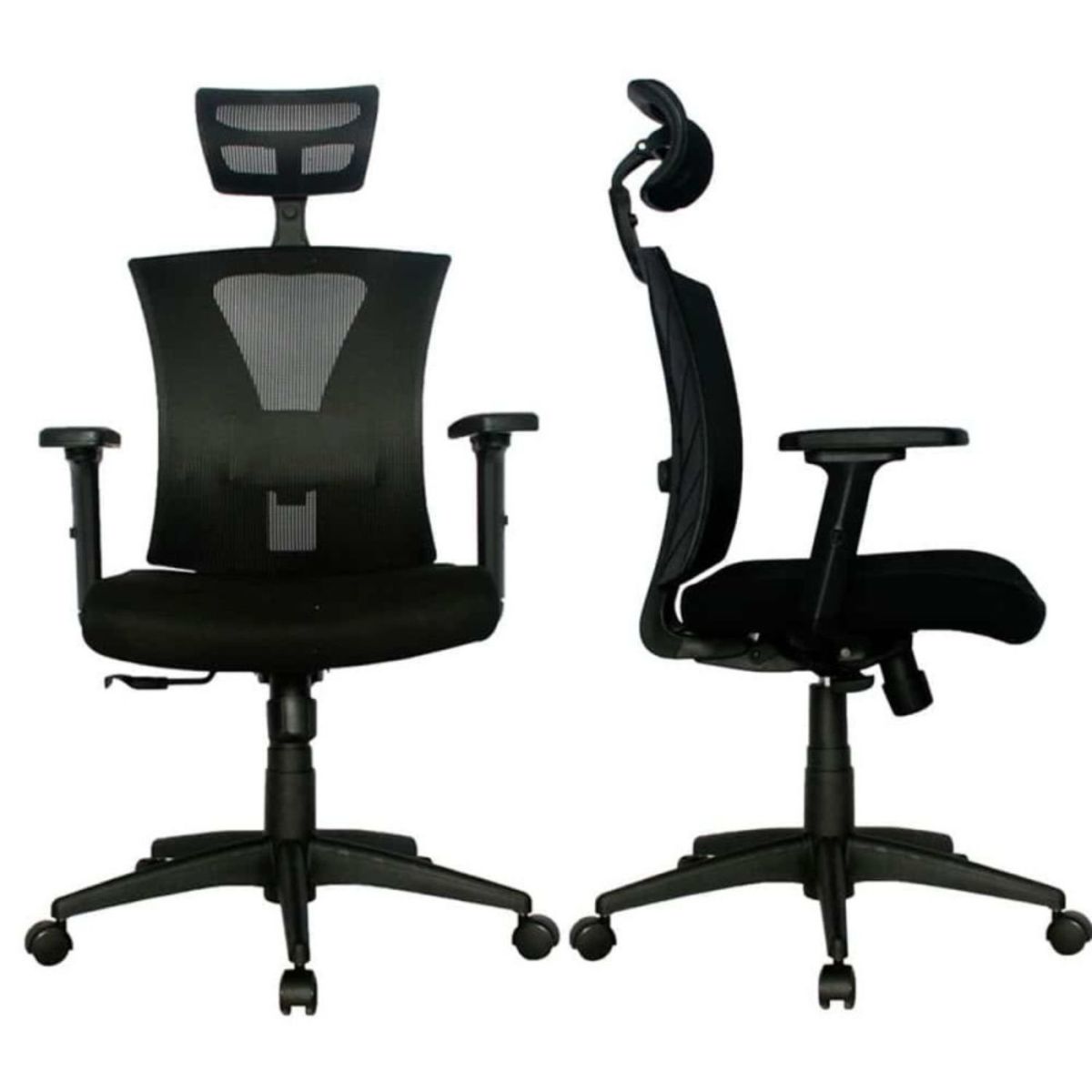 EKONOMODO - Silla de Escritorio para Casa u Oficina Ergonómica con Nivelación de Altura y Apoyabrazos 101 x 61 x 55 Ekonomodo