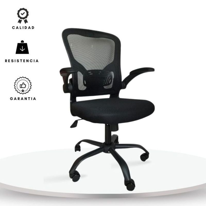 EKONOMODO - Silla de Escritorio para Casa u Oficina Ergonómica con Nivelación de Altura y Apoyabrazos 105 x 60 x 48 Ekonomodo