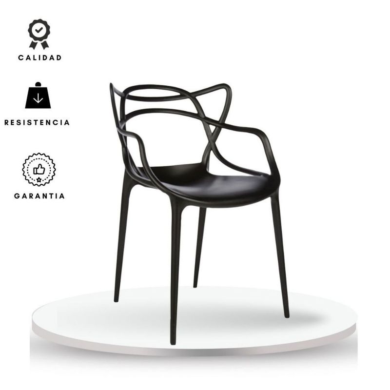 EKONOMODO - Set X2 Silla de Comedor  con Patas de Polipropileno 82 x 49 x 45 cm Ekonomodo 