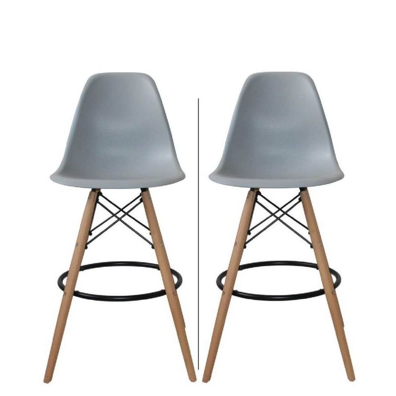 EKONOMODO - Silla de Bar con Patas de Madera 111 x 51 x 53 cm Ekonomodo 