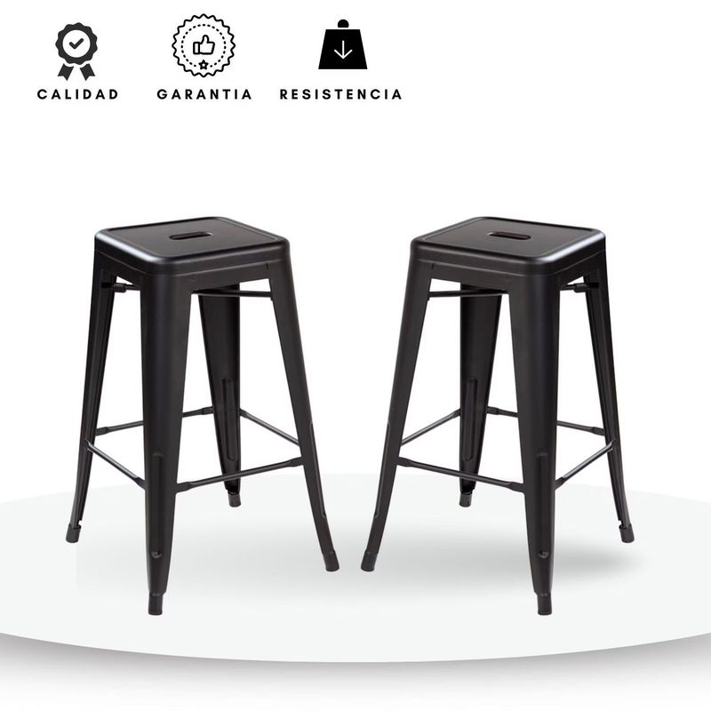 EKONOMODO - Silla de Bar con Patas de Acero 111 x 51 x 53 cm Ekonomodo 