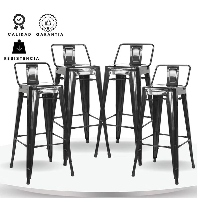 EKONOMODO - Silla de Bar con Patas de Acero 111 x 51 x 53 cm Ekonomodo 