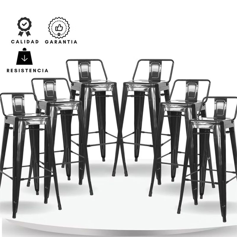 EKONOMODO - Silla de Bar con Patas de Acero 111 x 51 x 53 cm Ekonomodo 