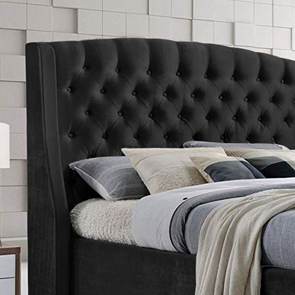 EKONOMODO - Base Cama Entera Tamaño Doble en Pino 140 x 190 cm  + Cabecero Ekonomodo 