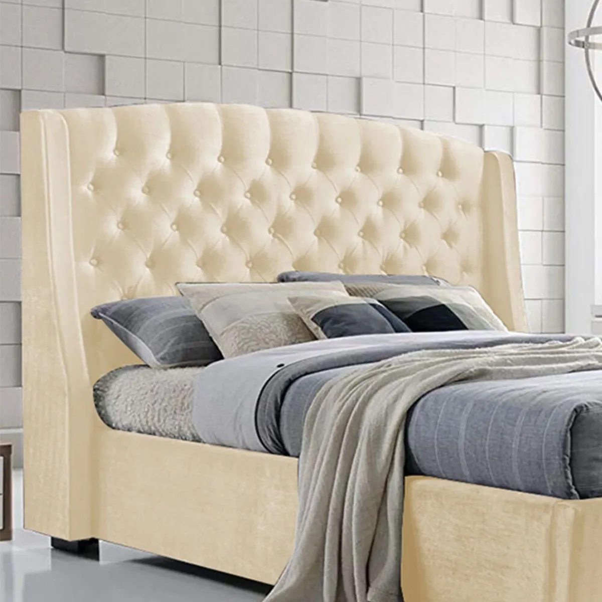 EKONOMODO - Base Cama Entera Tamaño Doble en Pino 140 x 190 cm  + Cabecero Ekonomodo 