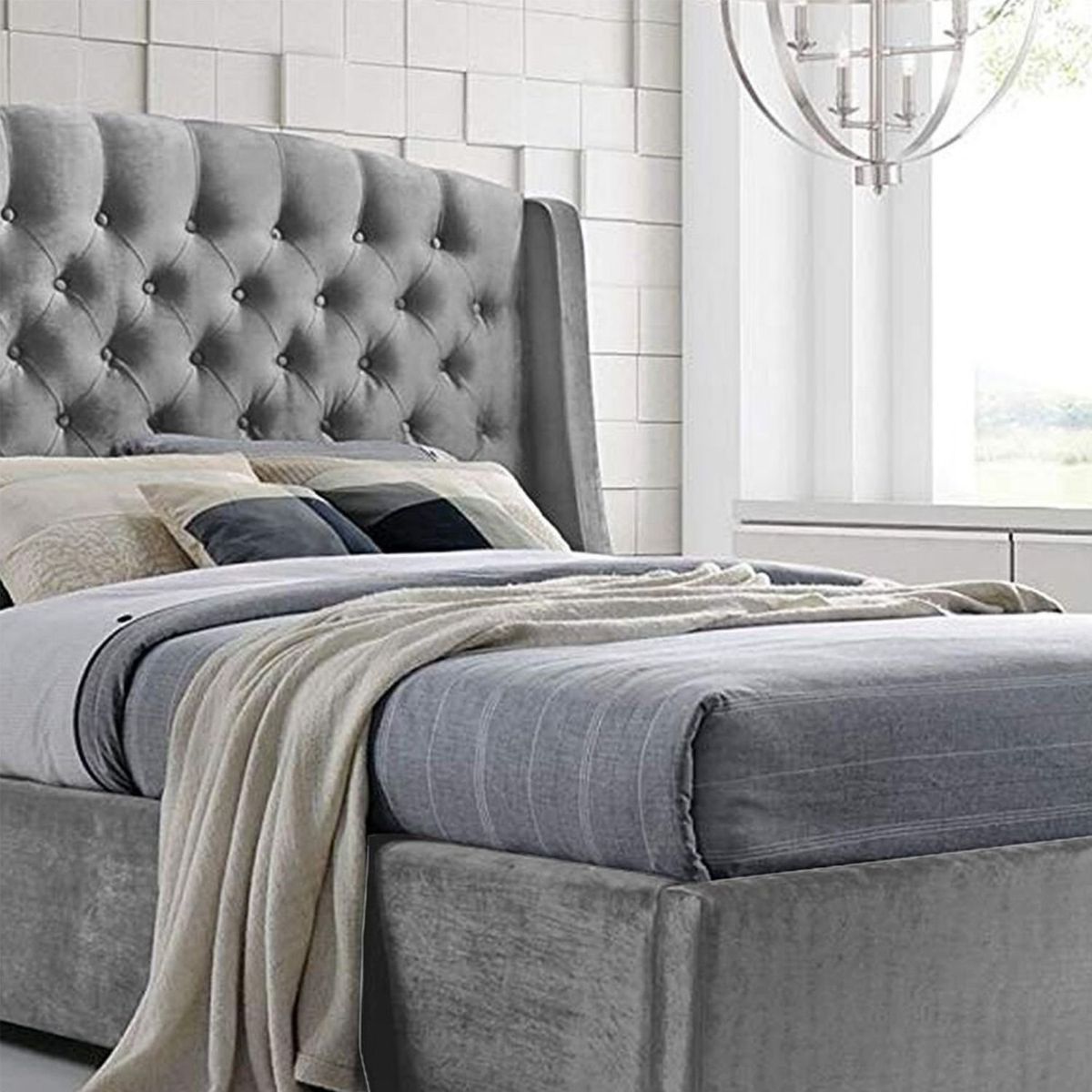 EKONOMODO - Base Cama Entera Tamaño Doble en Pino 140 x 190 cm  + Cabecero Ekonomodo 