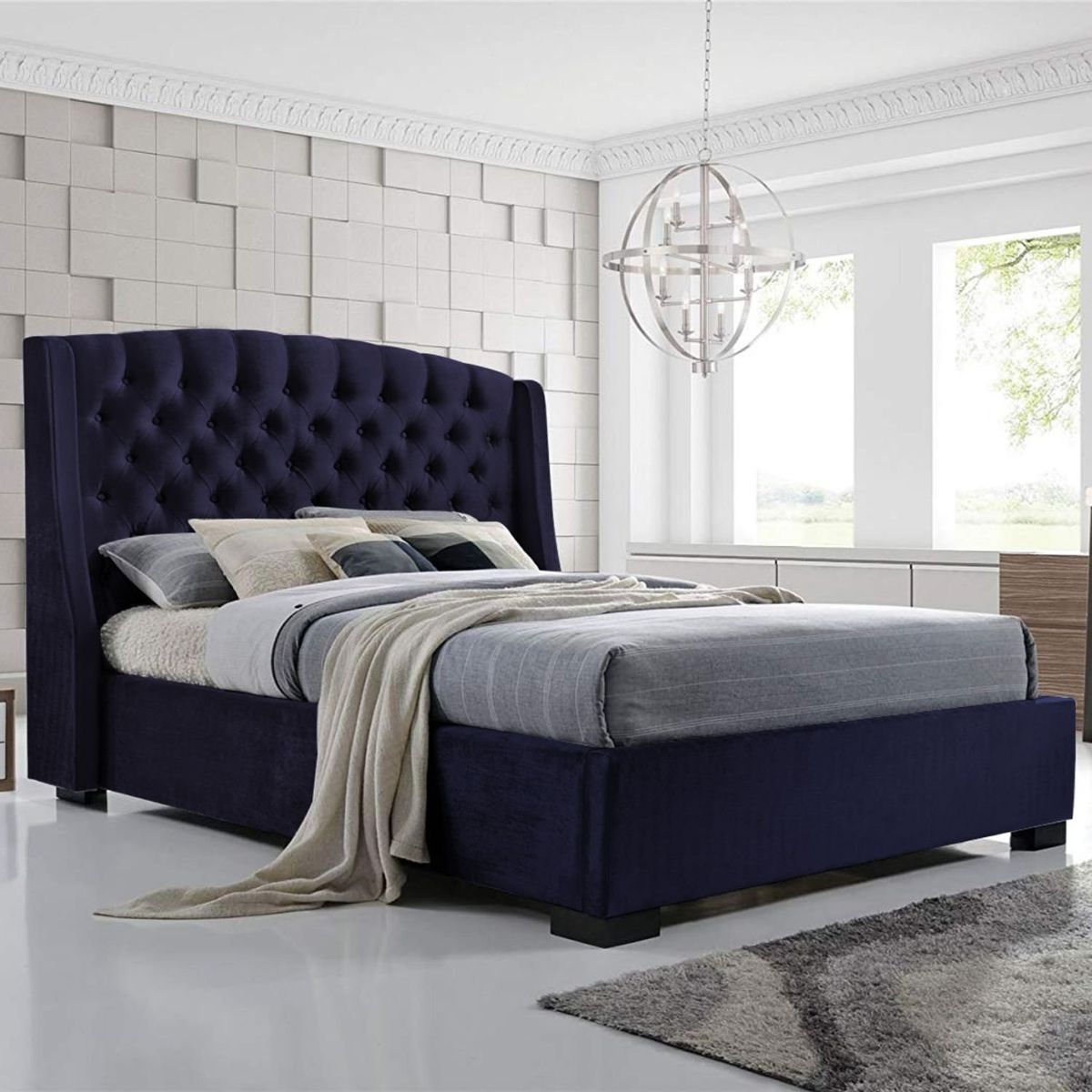 EKONOMODO - Base Cama Dividida Tamaño King en Pino 200 x 200 cm  + Cabecero Ekonomodo 