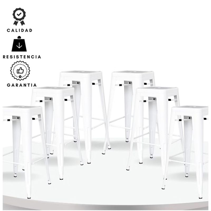 EKONOMODO - Silla de Bar con Patas de Acero 94 x 41 x 31 cm Ekonomodo 