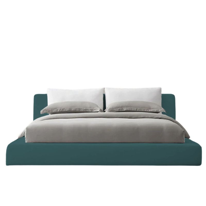 EKONOMODO - Colchón con Base Cama  King Firmeza Media Ortopédico con Pillow Resortado 200 x 200 cm  + Cabecero Combo Ekonomodo  - 0% Interés a 3 Cuotas Pagando con tu CMR Banco Falabella
