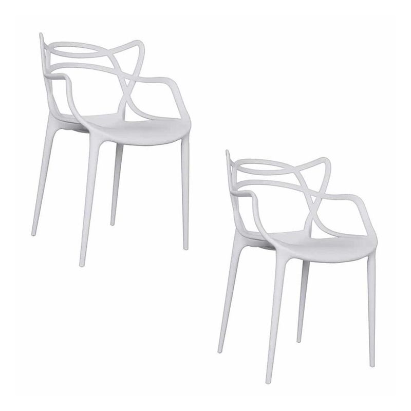 EKONOMODO - Set X2 Silla de Comedor  con Patas de Polipropileno 82 x 49 x 45 cm Ekonomodo 