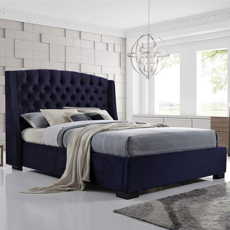 EKONOMODO - Colchón con Base Cama  Queen Firmeza Media Ortopédico Doble Cara Resortado 160 x 190  + Cabecero Combo Ekonomodo  - 0% Interés a 3 Cuotas Pagando con tu CMR Banco Falabella