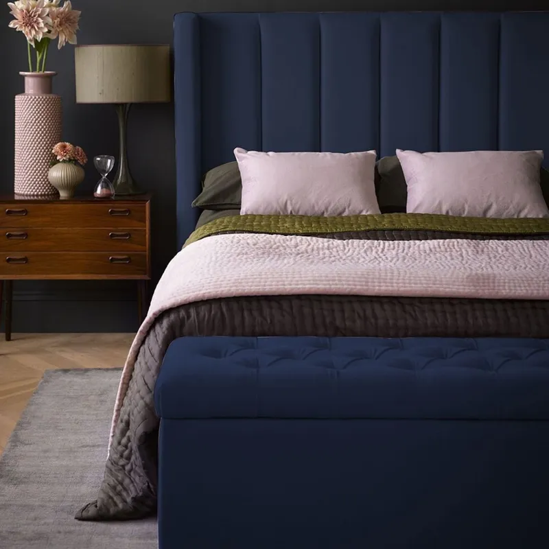 EKONOMODO - Base Cama Dividida Tamaño King en Pino 200 x 200 cm  + Cabecero Ekonomodo 