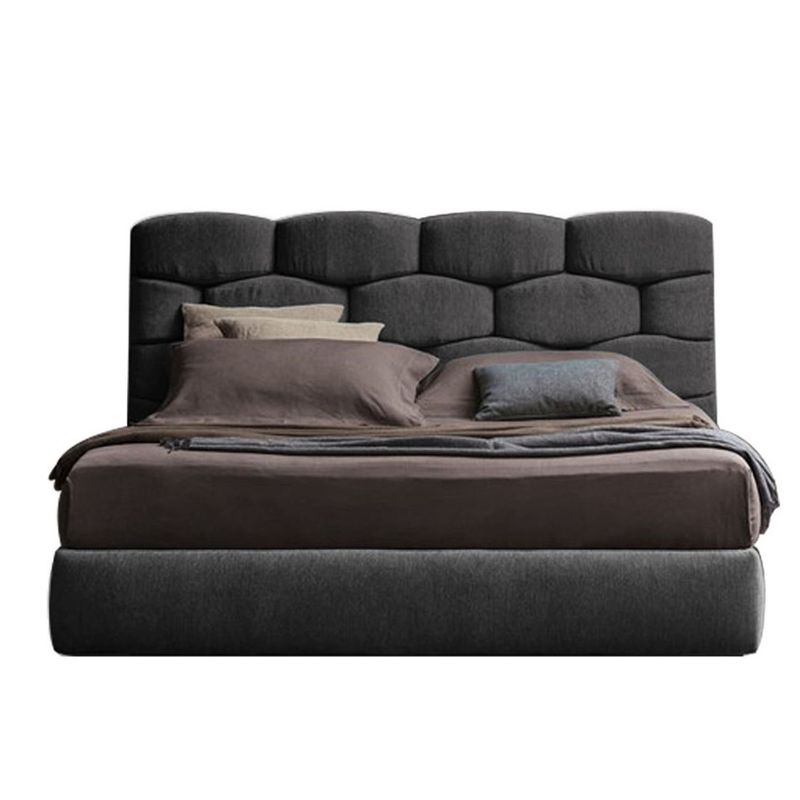 EKONOMODO - Colchón con Base Cama  Queen Firmeza Media Ortopédico con Pillow Resortado 160 x 190  + Cabecero Combo Ekonomodo  - 0% Interés a 3 Cuotas Pagando con tu CMR Banco Falabella