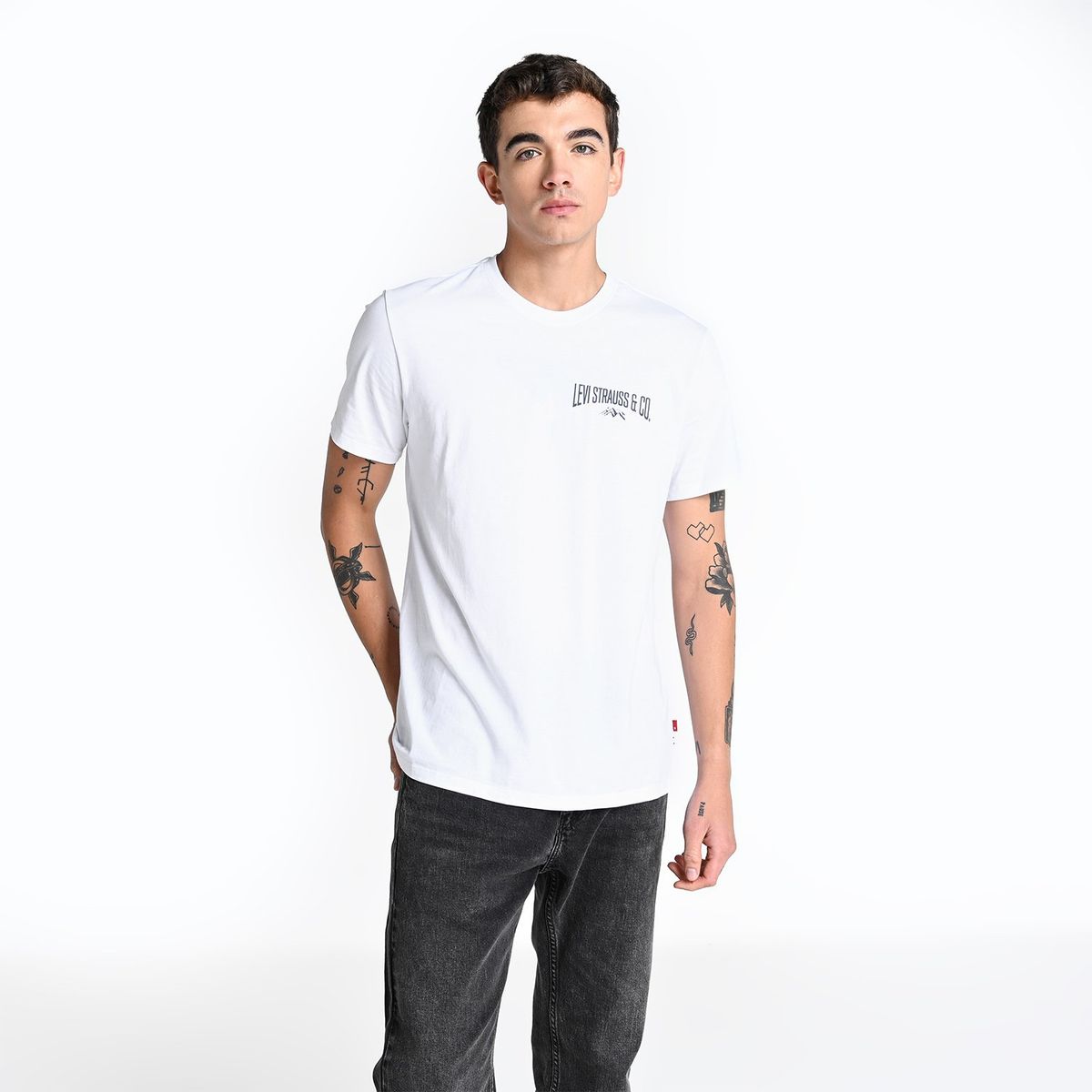 LEVIS - Camiseta Hombre Manga corta Con Logo de Algodón Levis