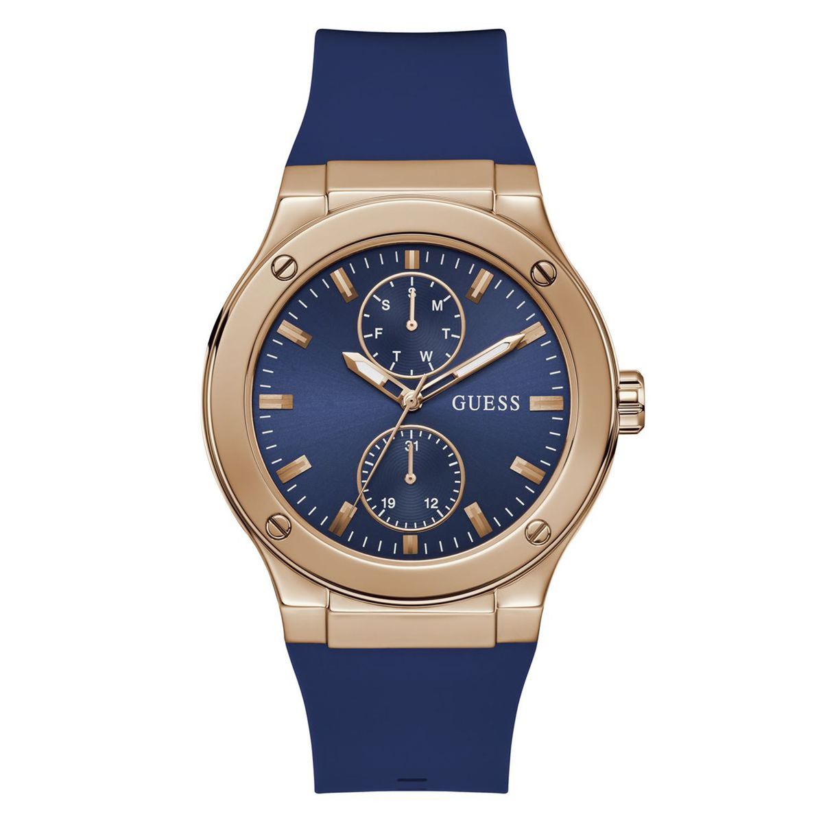 GUESS - Reloj Guess Hombre JET. Reloj Silicona Azul GW0491G4