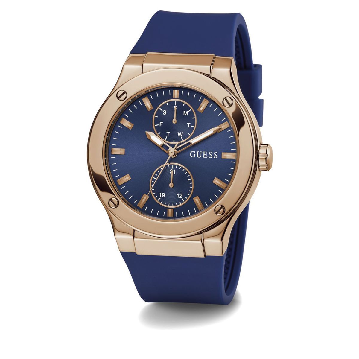 GUESS - Reloj Guess Hombre JET. Reloj Silicona Azul GW0491G4