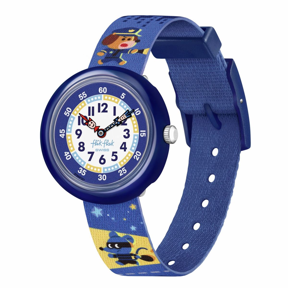 FLIK FLAK - Reloj Flik Flak Niño PAWS UP. Reloj Plastico Azul ZFBNP221