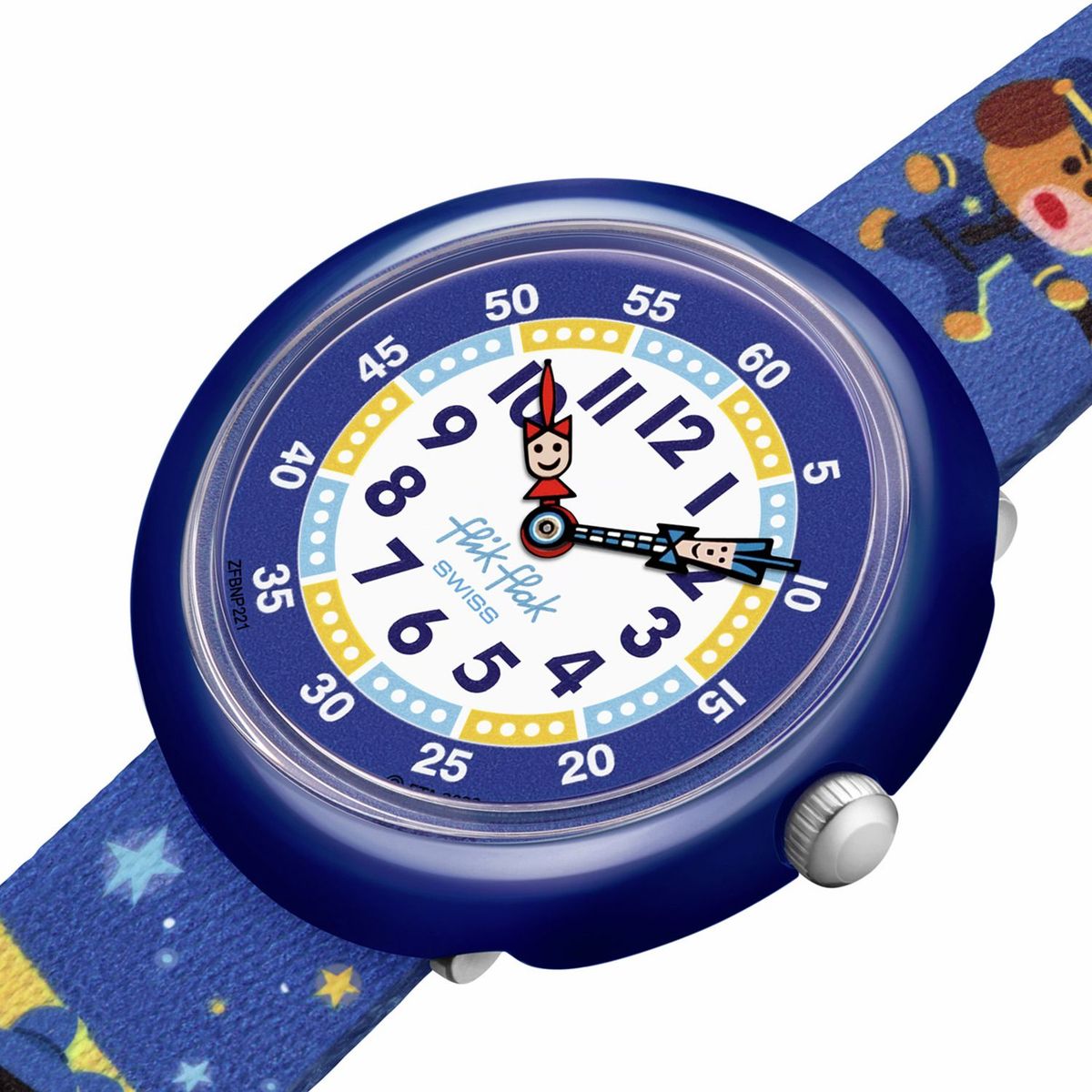 FLIK FLAK - Reloj Flik Flak Niño PAWS UP. Reloj Plastico Azul ZFBNP221