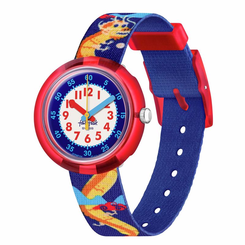 FLIK FLAK - Reloj Flik Flak Niño YEAR OF THE DRAGON. Reloj Plastico Azul ZFPNP134C