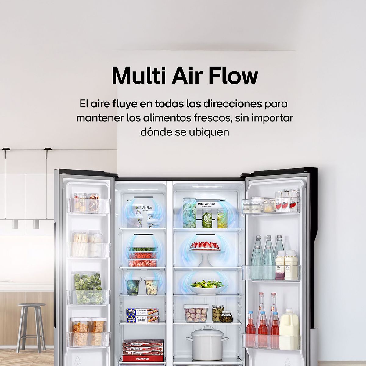 LG - Nevecón Side by Side LG 519 lt Netos GS51MPD.AHBCCLM