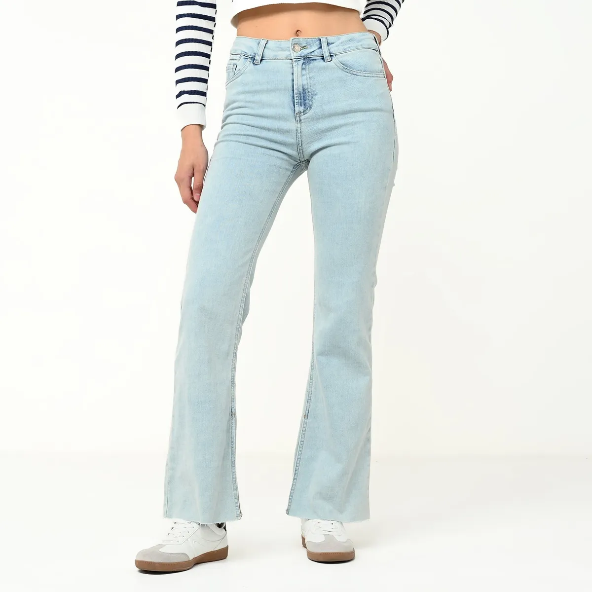 SYBILLA - Jean Flare Mujer Tiro medio Sybilla