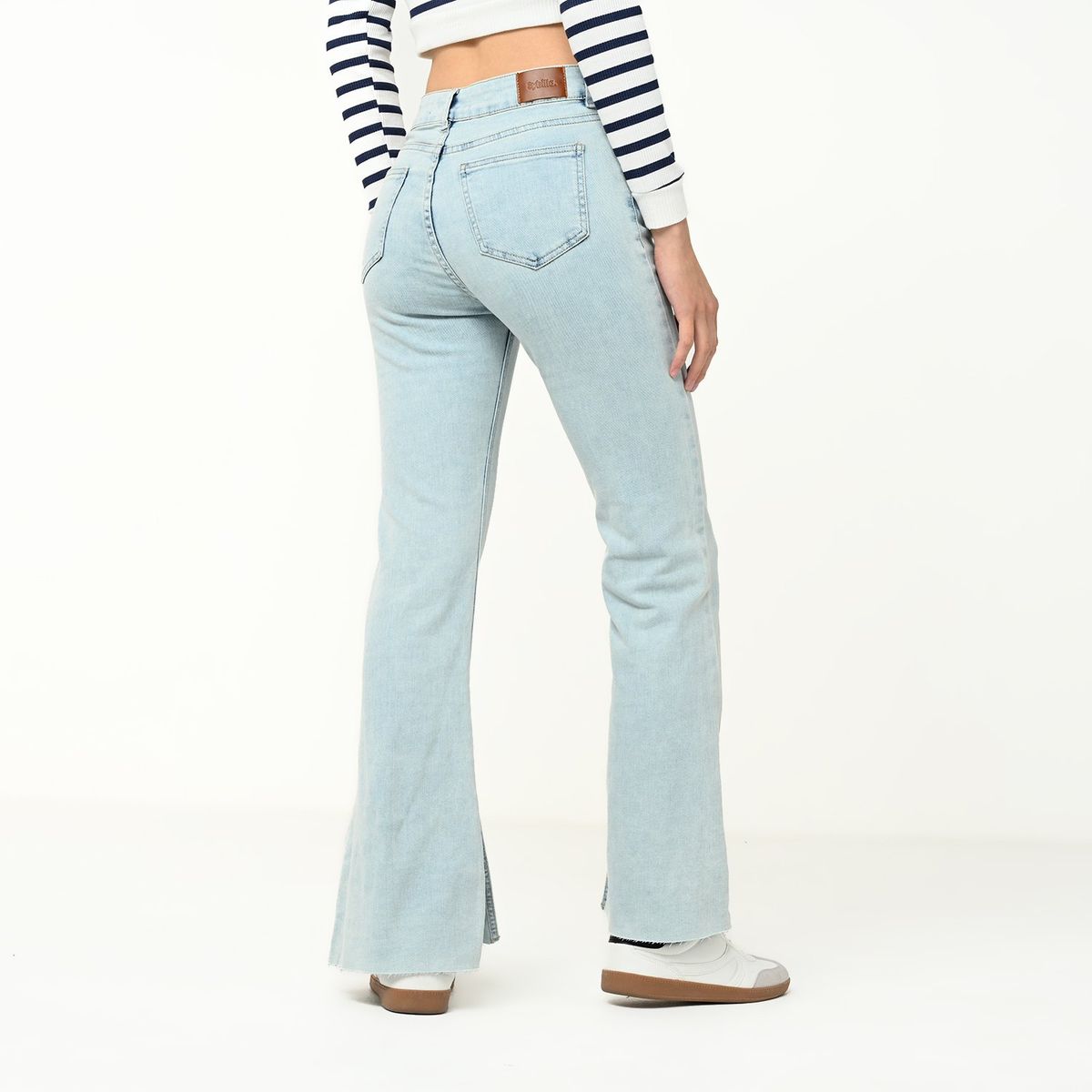 SYBILLA - Jean Flare Mujer Tiro medio Sybilla