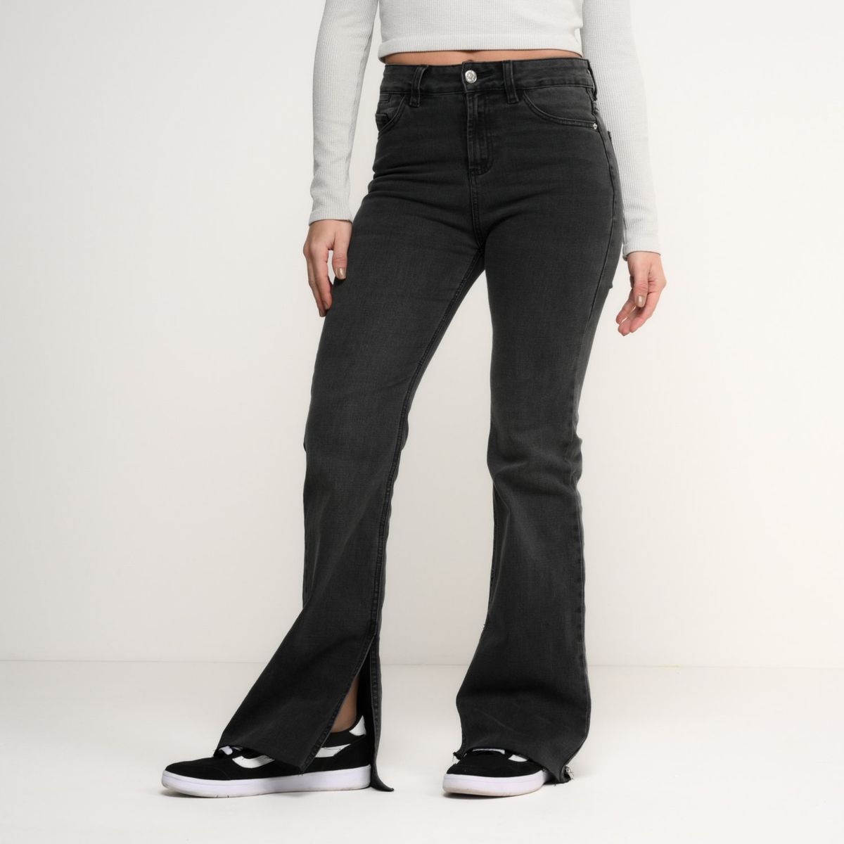 SYBILLA - Jean Flare Mujer Tiro medio Sybilla