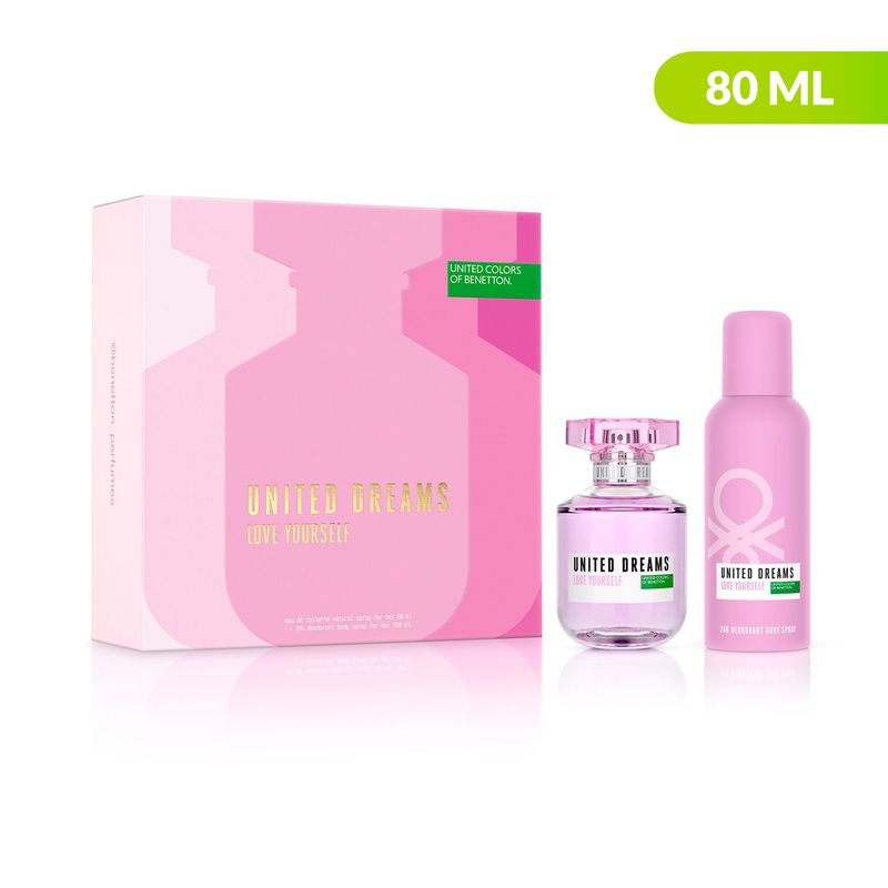 BENETTON - Set de Perfume Mujer Benetton Incluye: Desodorante 150ml