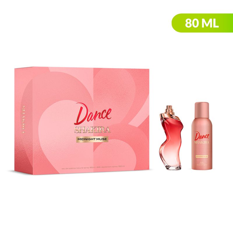 SHAKIRA - Set de Perfume Mujer Shakira Dance Incluye: Perfume 80 ml + Desodorante Spray 150 ml