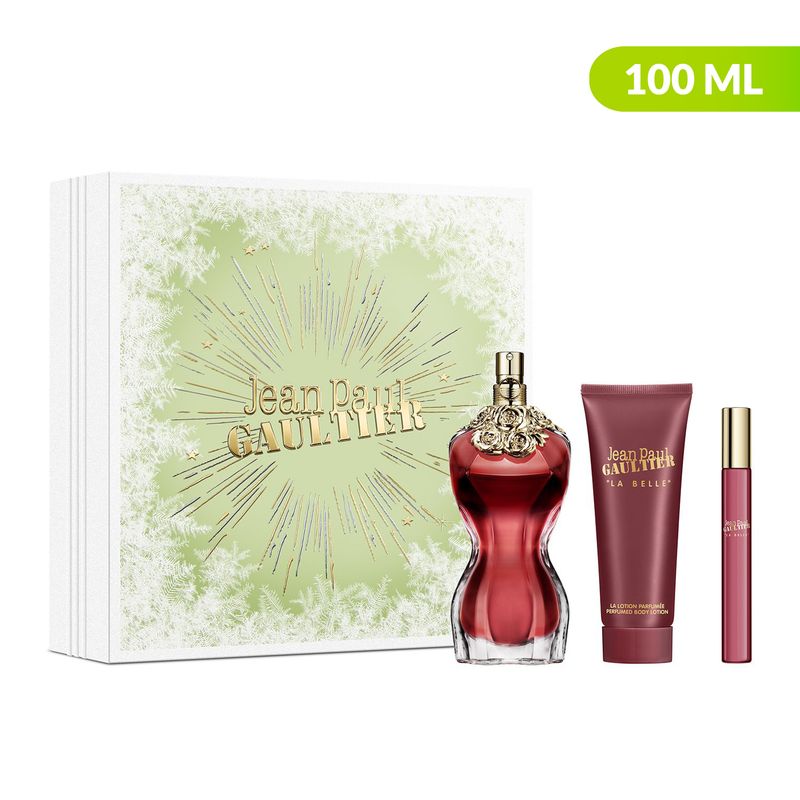 JEAN PAUL GAULTIER - Set de Perfume Mujer Jean Paul Gaultier Incluye: Perfume 100 ml + Loción Corporal 75 ml + Eau de Parfum 10 ml