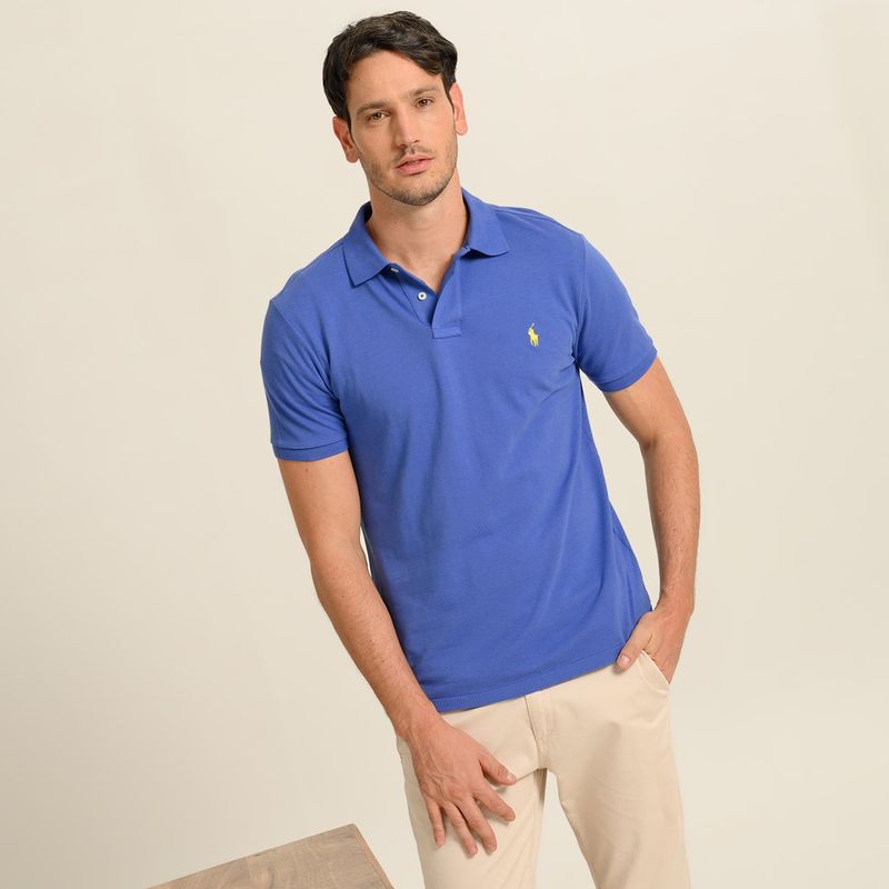 POLO RALPH LAUREN - Camiseta polo Hombre Manga corta Custom Slim Fit Polo Ralph Lauren