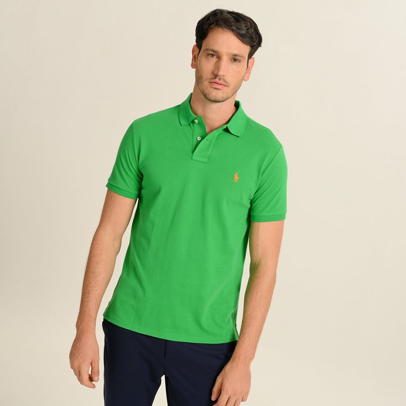 POLO RALPH LAUREN - Camiseta polo Hombre Manga corta Custom Slim Fit Polo Ralph Lauren