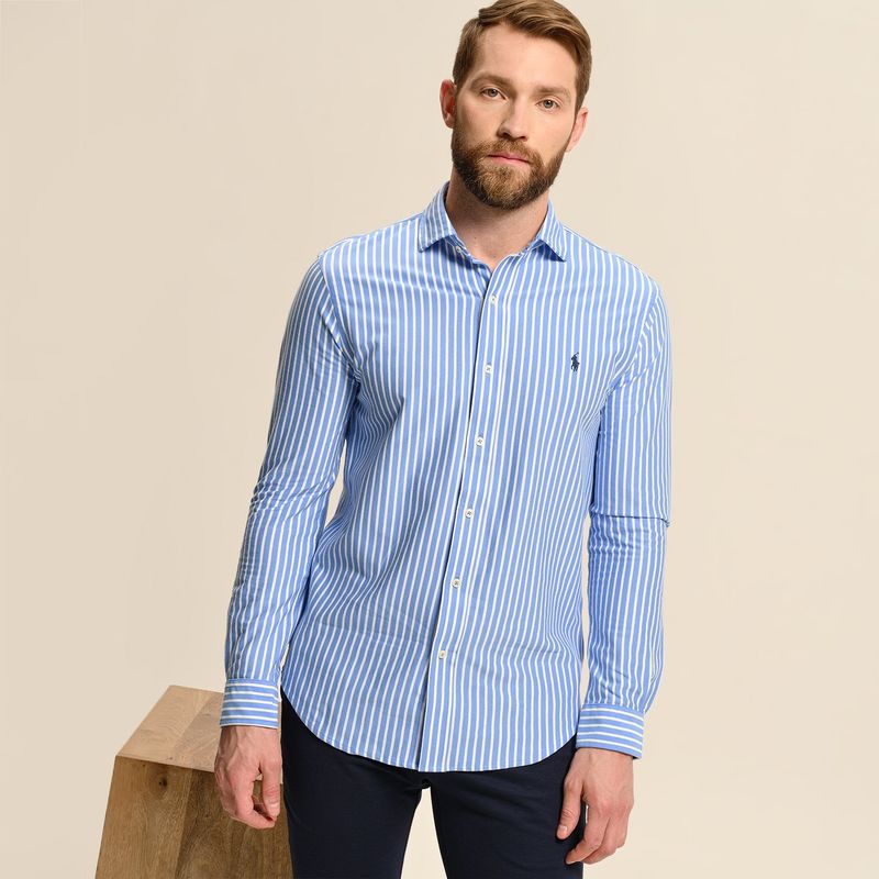 POLO RALPH LAUREN - Camisa Hombre de Rayas Manga larga de Algodón Polo Ralph Lauren