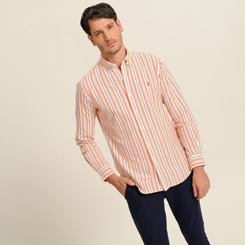 POLO RALPH LAUREN - Camisa Hombre de Rayas Manga larga de Algodón Polo Ralph Lauren