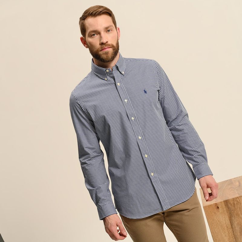 POLO RALPH LAUREN - Camisa Hombre de Cuadros Manga larga de Algodón Custom Fit Polo Ralph Lauren