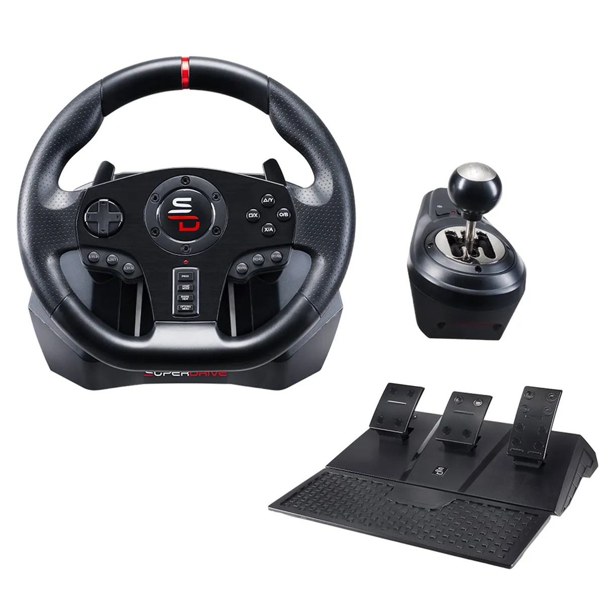 SUBSONIC - Volante Pedales y Palanca PS4 Xbox PS4/Xbox
