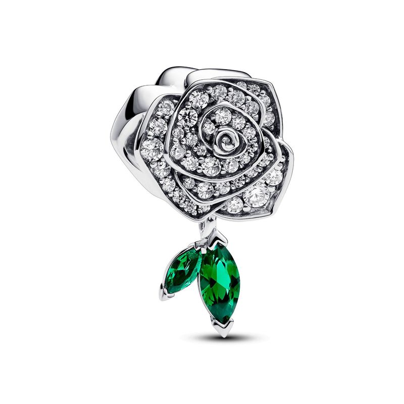PANDORA - Charm Pandora Rosa Floreciendo Brillante Plata Esterlina