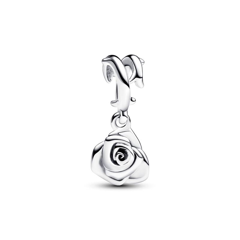PANDORA - Charm Pandora Colgante Rosa Floreciendo Plata Esterlina