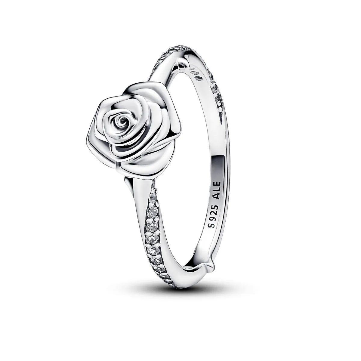 PANDORA - Anillo Pandora Rosa Floreciendo Plata Esterlina 