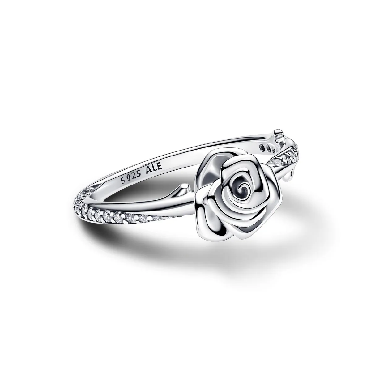 PANDORA - Anillo Pandora Rosa Floreciendo Plata Esterlina 